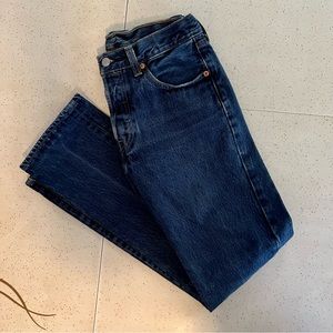 Dark Wash Levi’s 501s - image 1